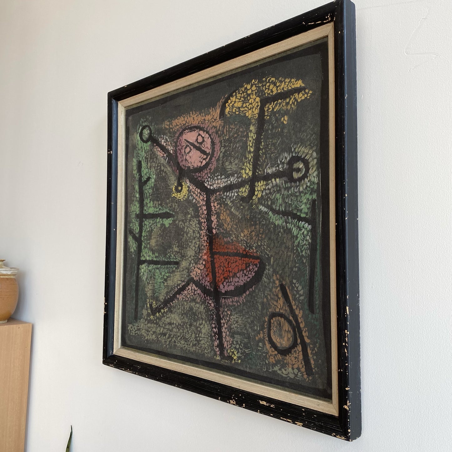 Vintage “Dancing Girl” Framed Art Print by Paul Klee