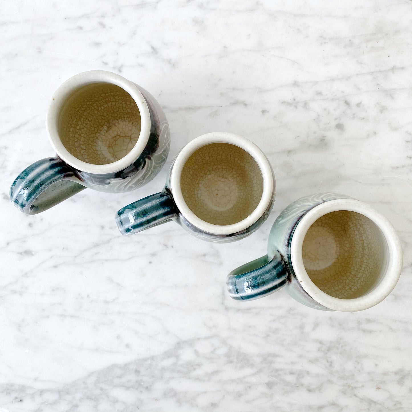 Set of 6 Handcrafted Pottery Mugs