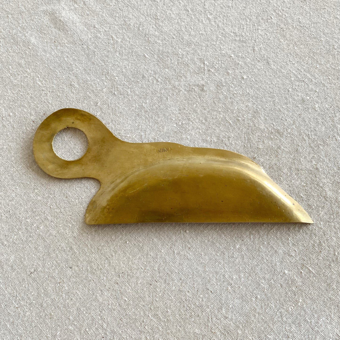 Vintage Etched Brass Crumb Catcher