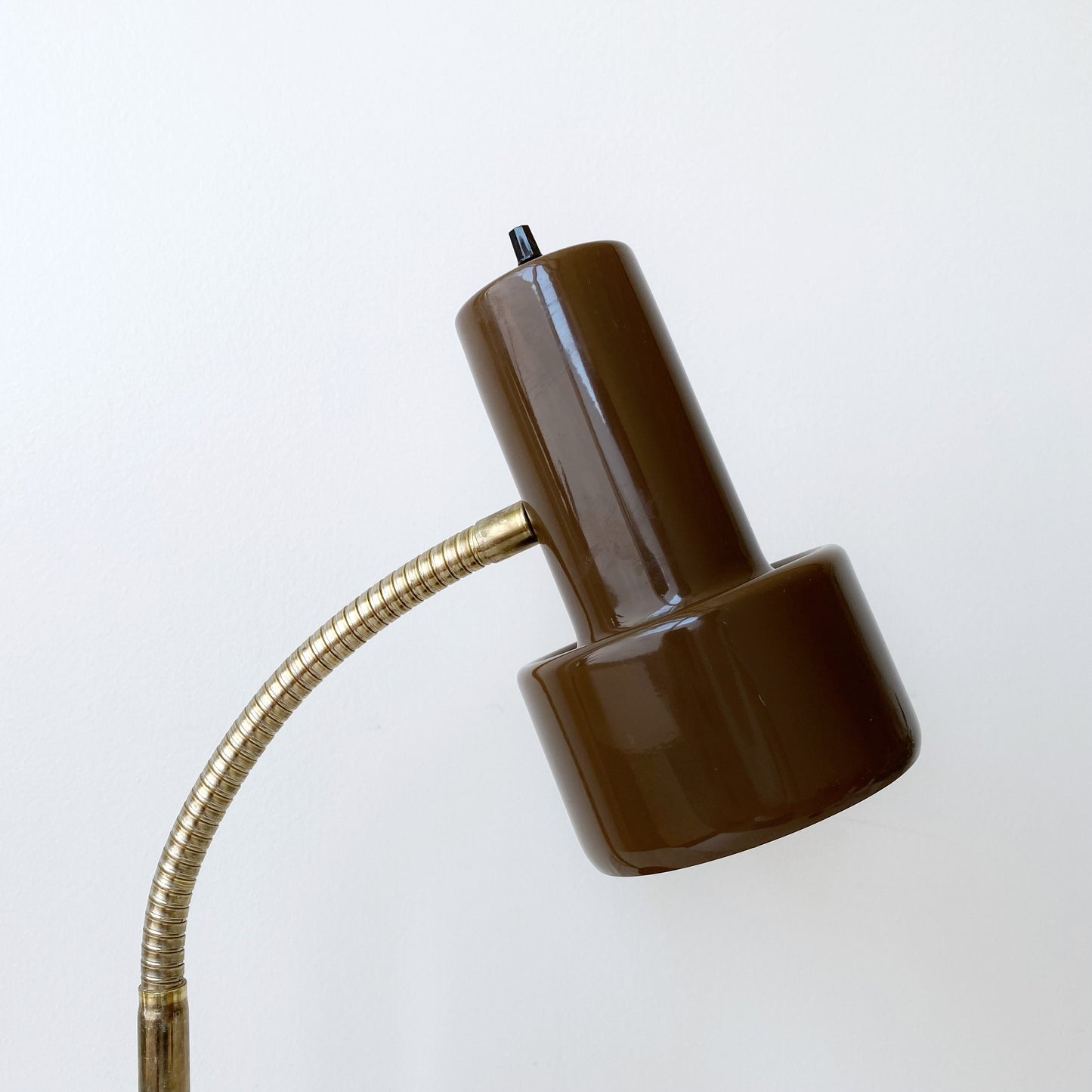 Vintage Brown Enamel Desk Lamp