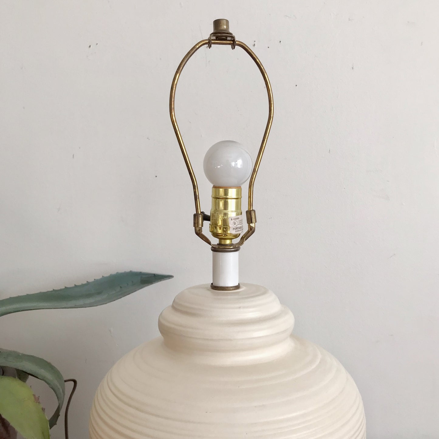 Vintage Textured Ceramic Lamp Base