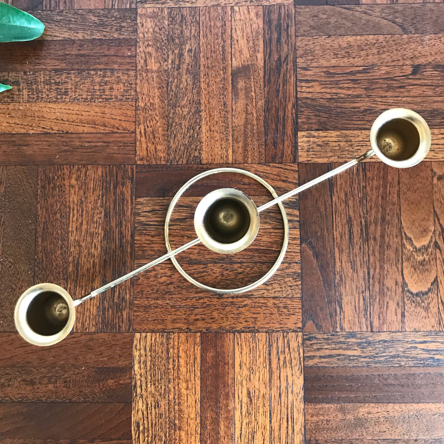 Vintage Gold Wire Candelabra