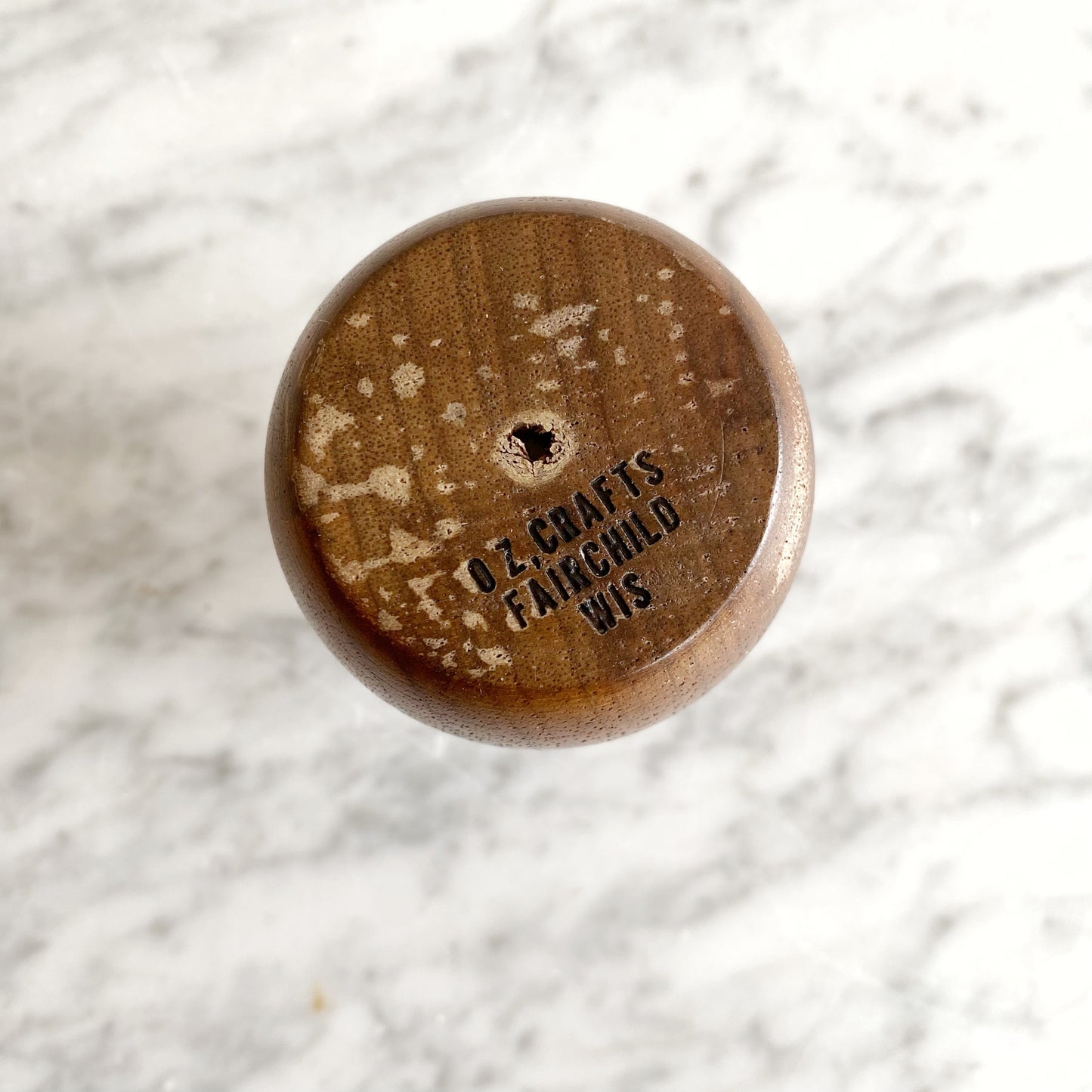 Vintage Turned Wood Toothpick Holder