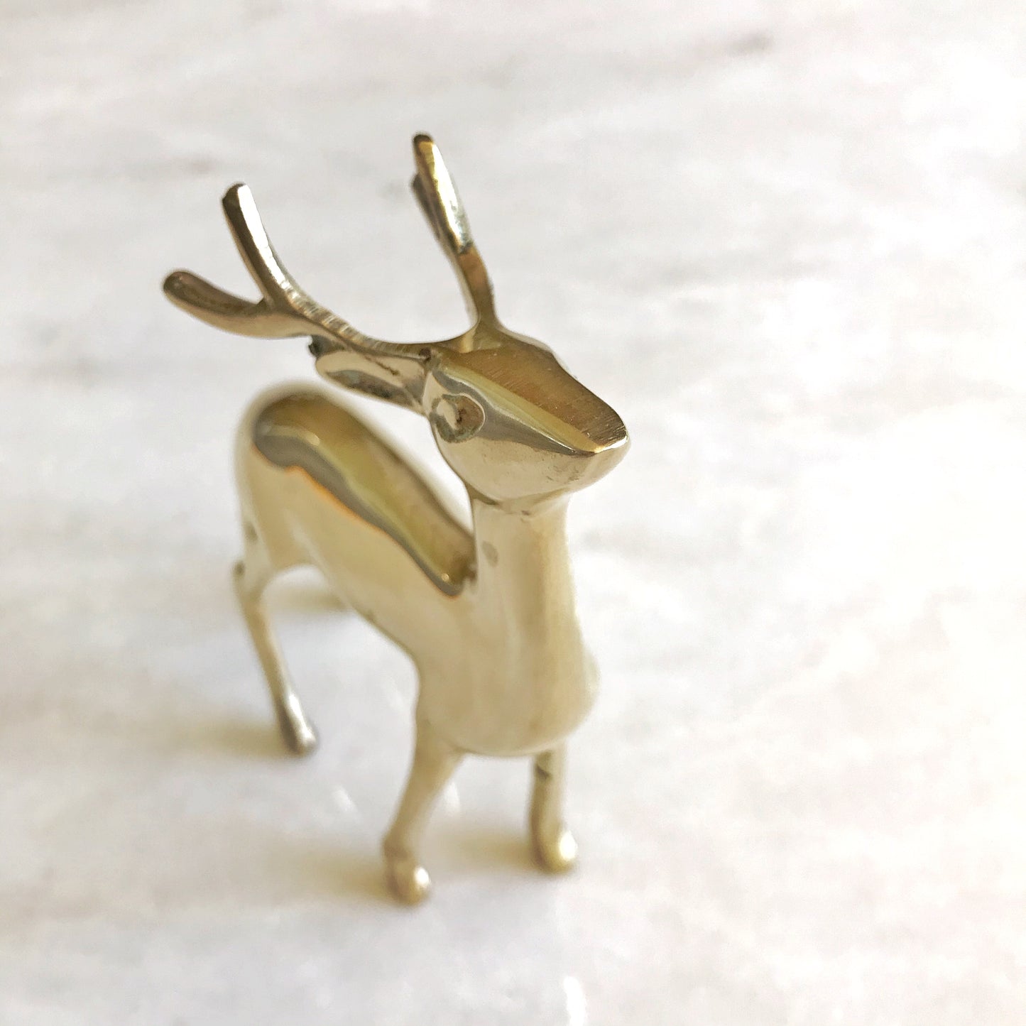 Vintage Brass Deer Figure