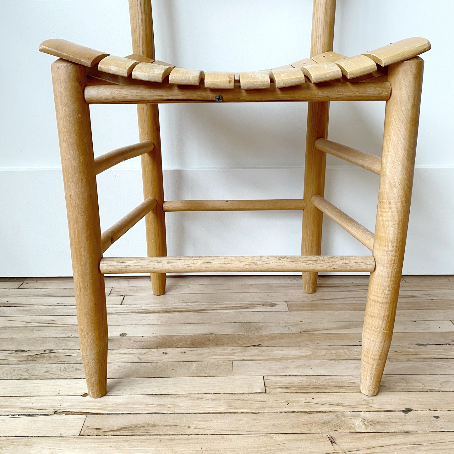 Vintage Wooden Slat Chair