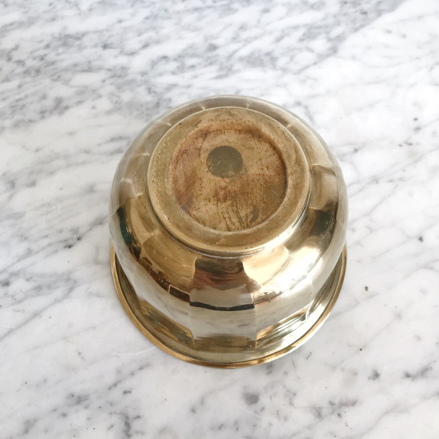 Vintage Brass Planter, 4”