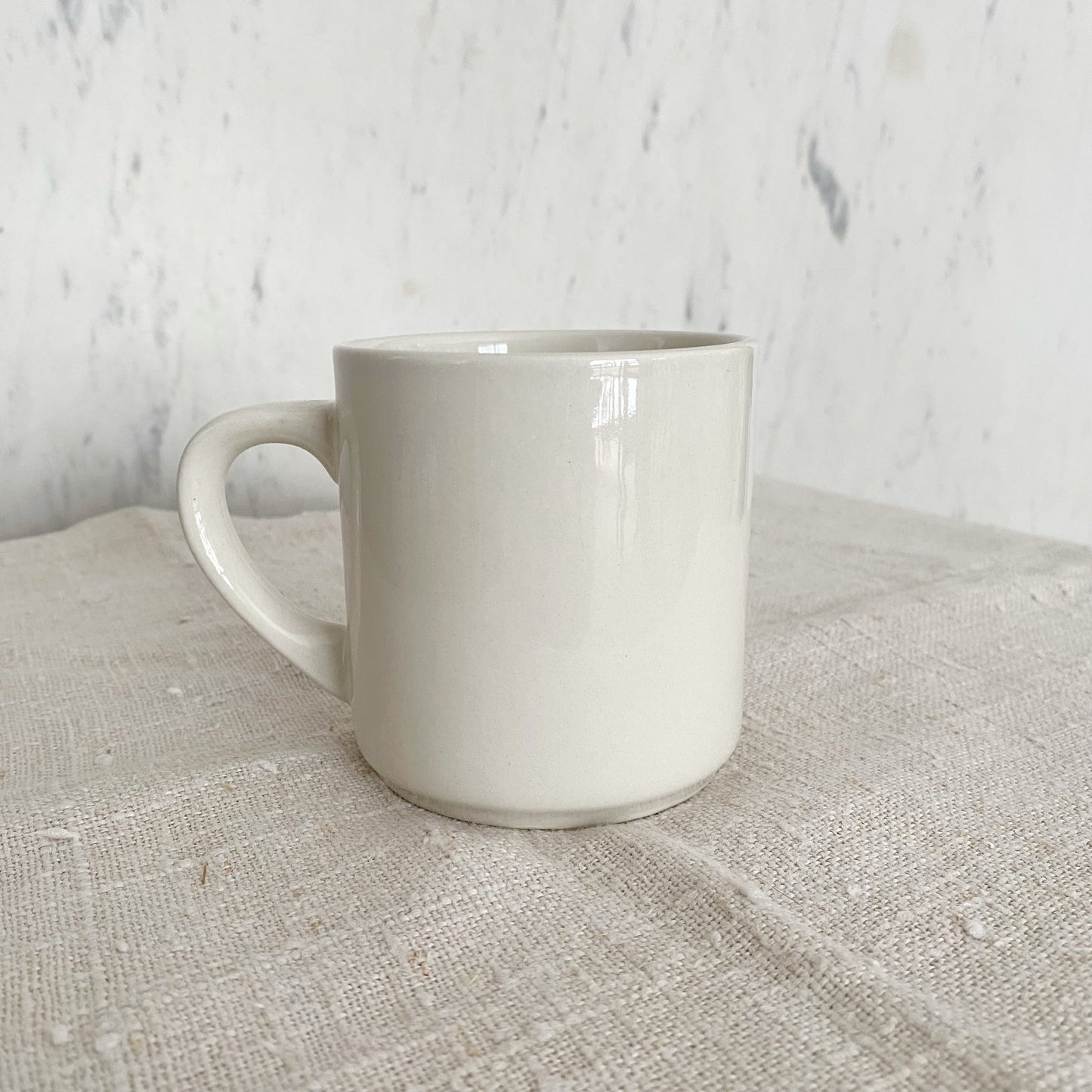 Vintage Ceramic Mug with Horses