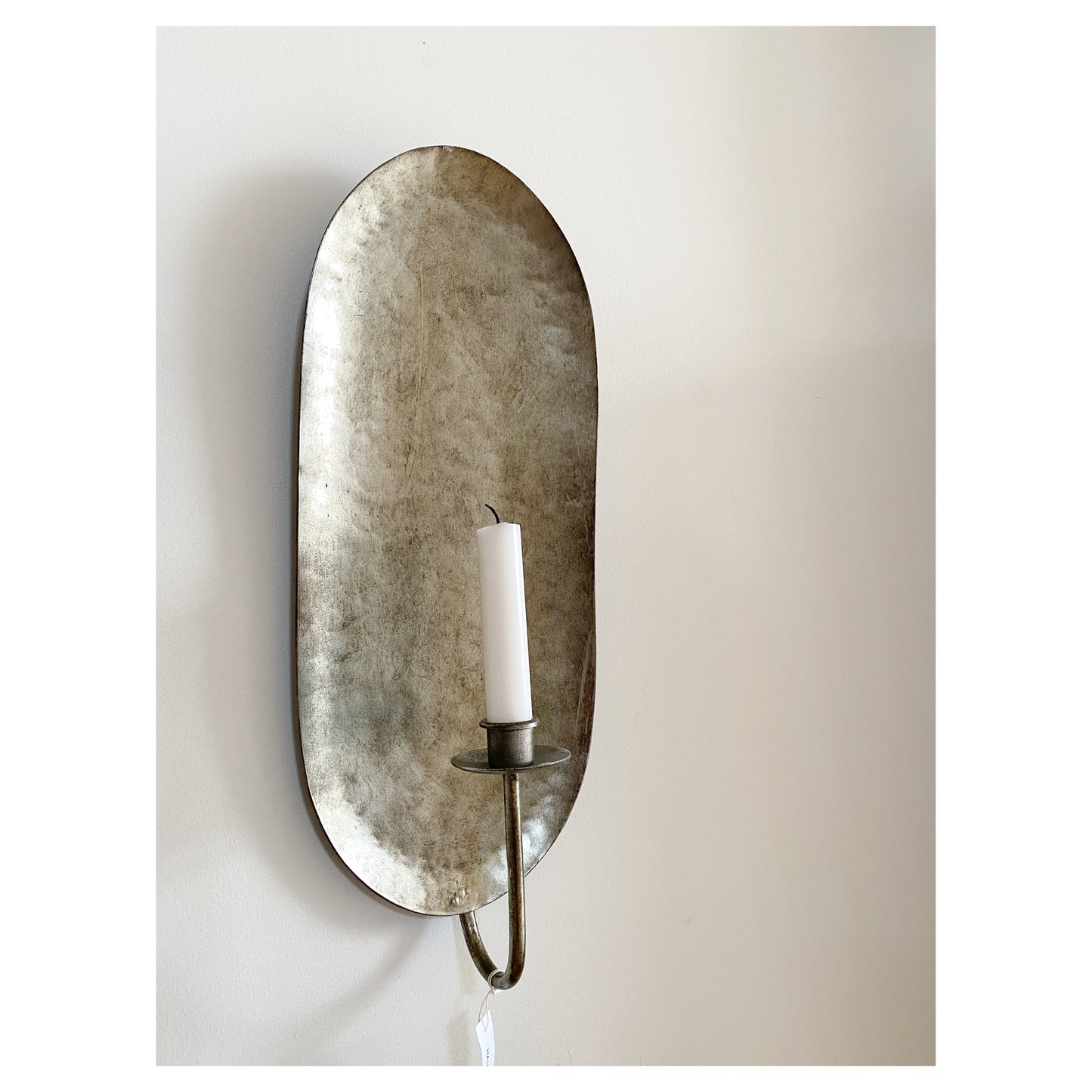 Large Metal Candle Sconce