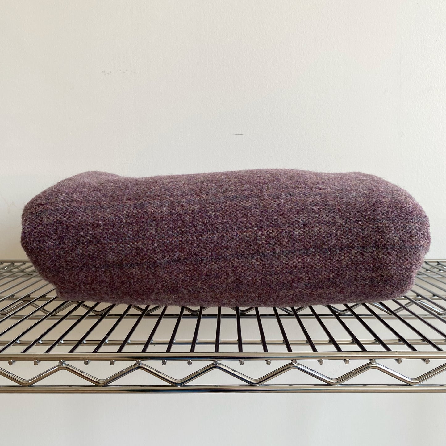 Vintage Eggplant Purple Wool Blanket, by Pearce Woolrich