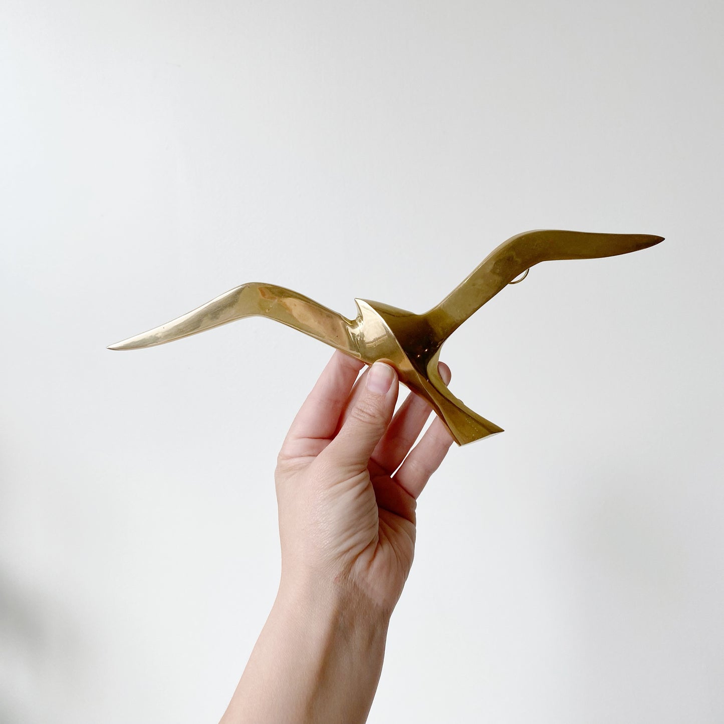 Set of Vintage Solid Brass Seagulls