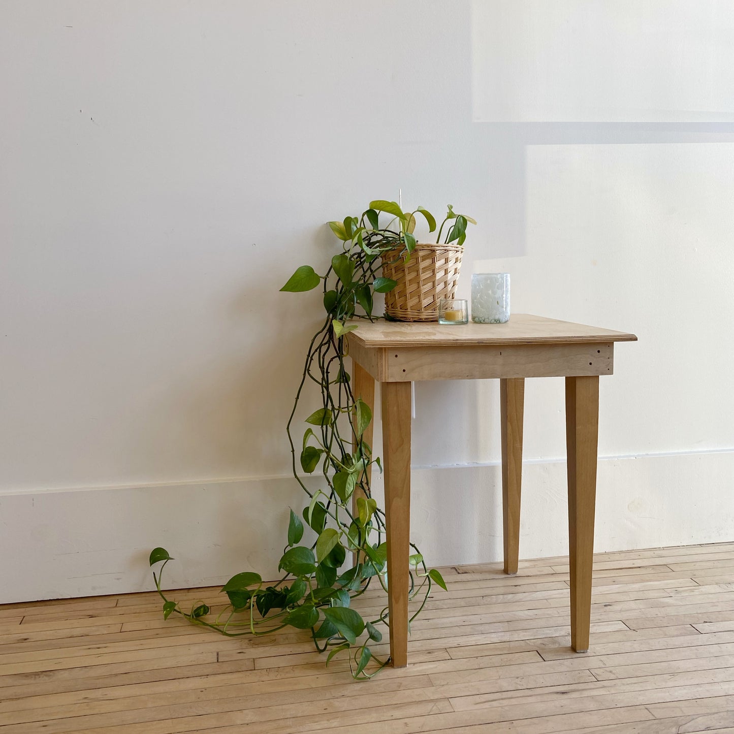 Handmade Wood Side Table