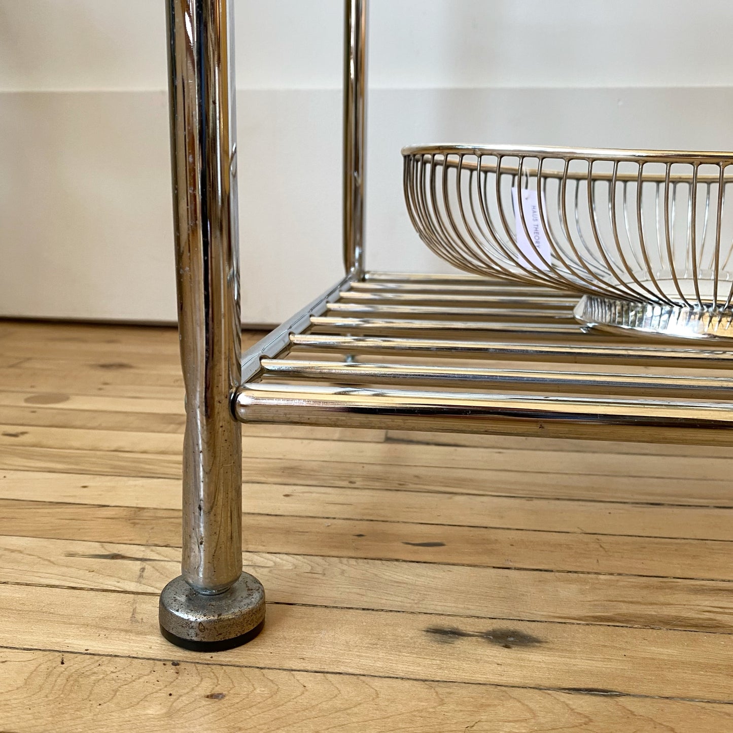 Chrome + Glass 3-tier Shelf / Plant Stand