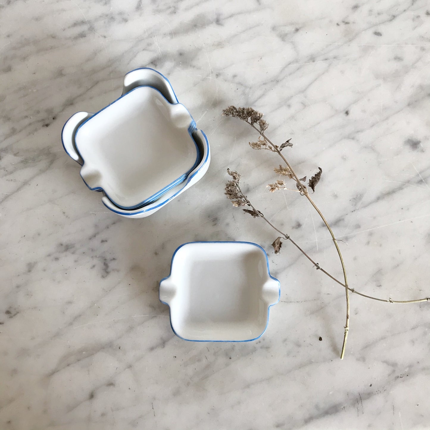 Set of Vintage Porcelain Ashtrays