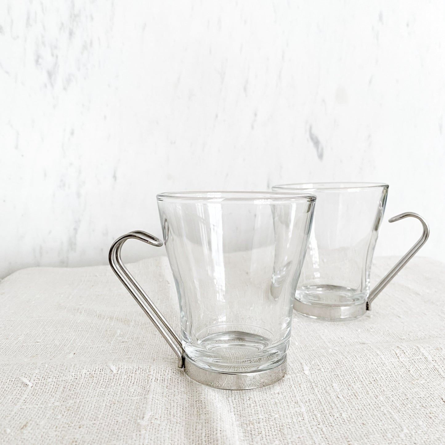Pair of Italian Glass Coffee Cups
