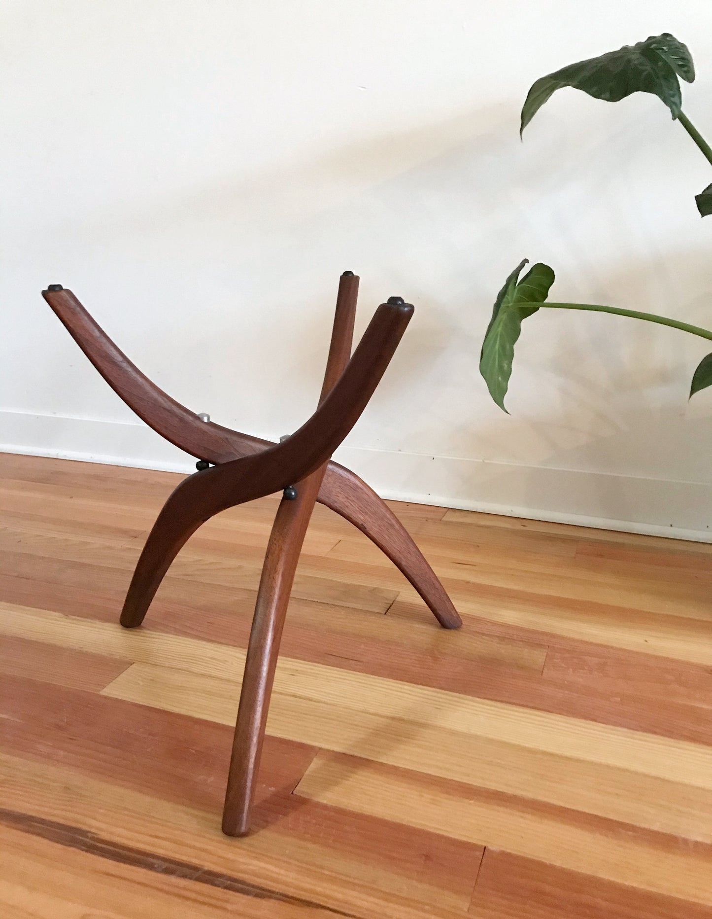 Walnut + Glass Side Table by Forest Wilson
