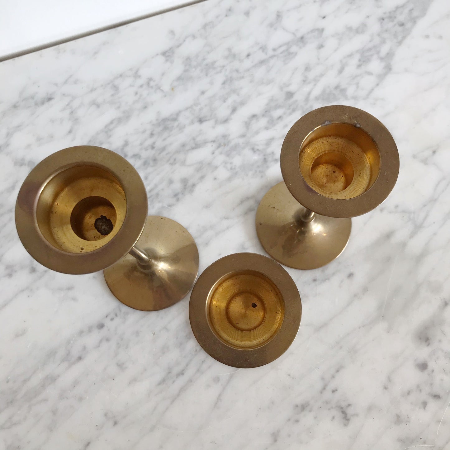 Set of 3 Post-Modern Candle Holders