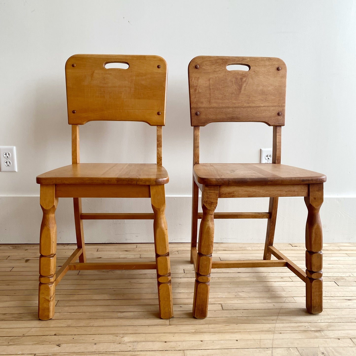 (Single) Vintage Wood "Folk" Chair, Choose