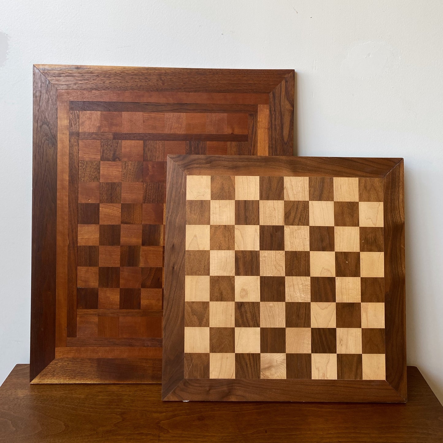 Vintage Wooden Chess Board (19.5” x 19.5”)