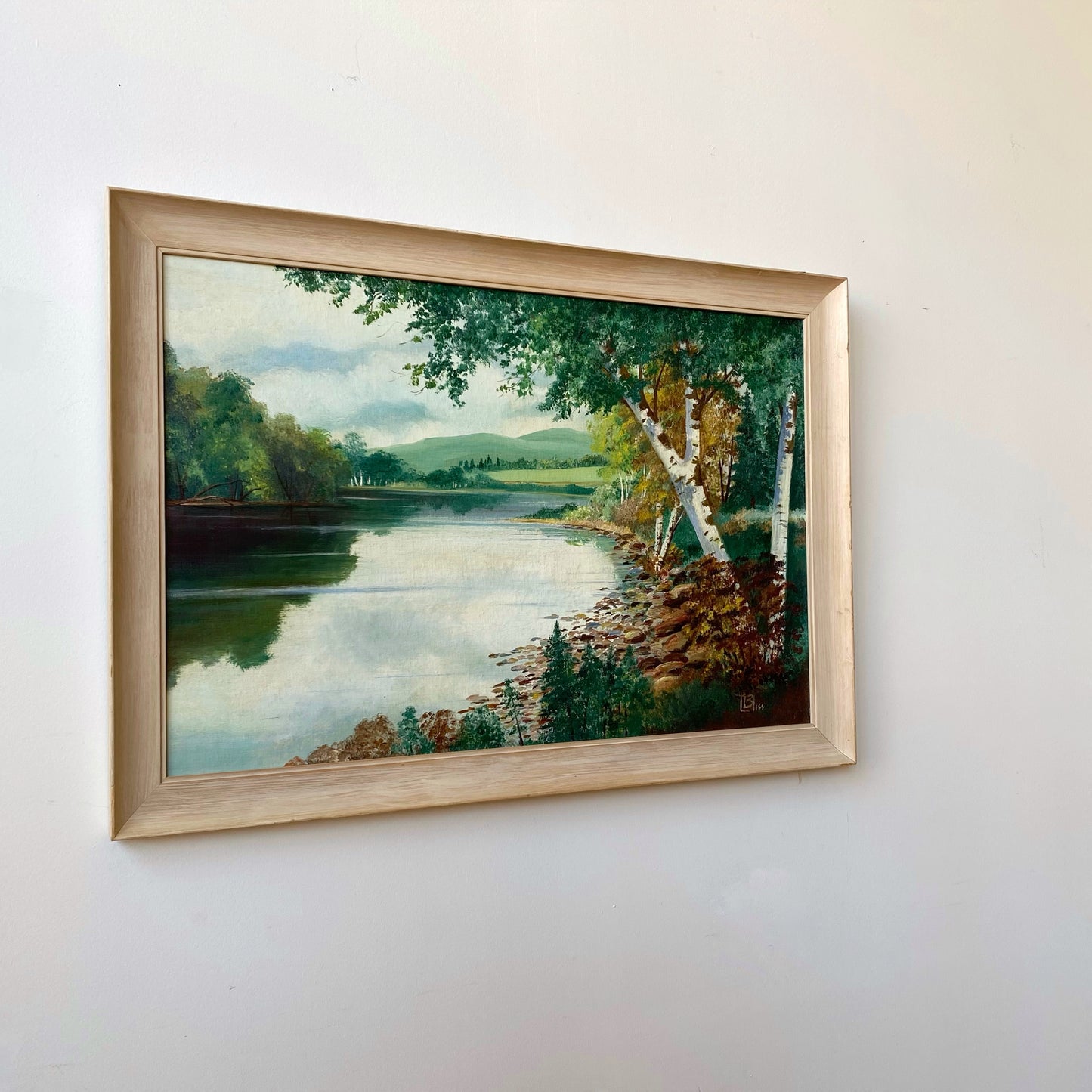 Vintage Original Lakeshore Painting