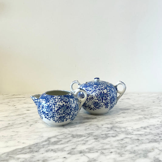 Vintage Cream + Sugar Set, Japan