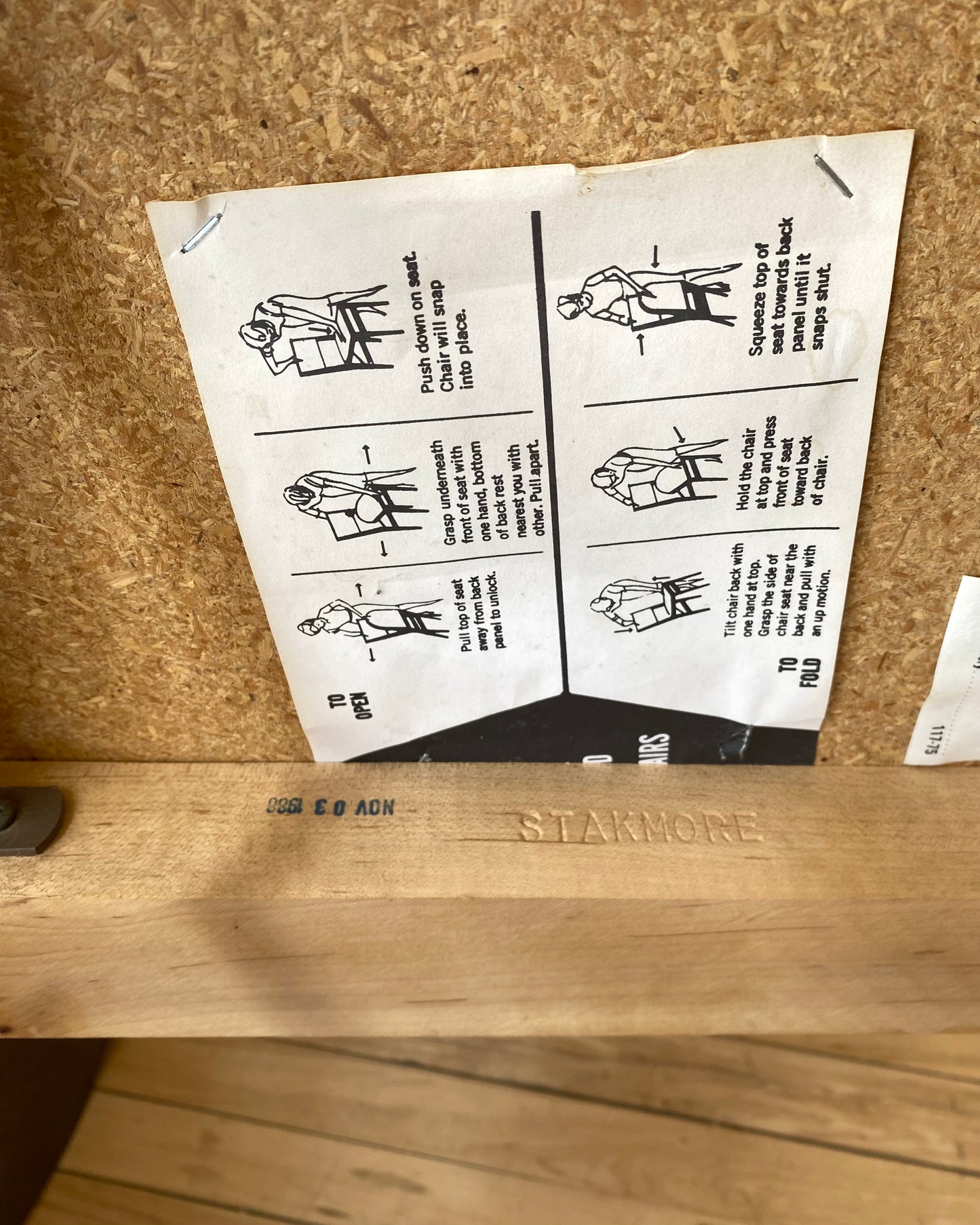 S/4 Vintage Folding Chairs by Stakmore, Circa 1980's