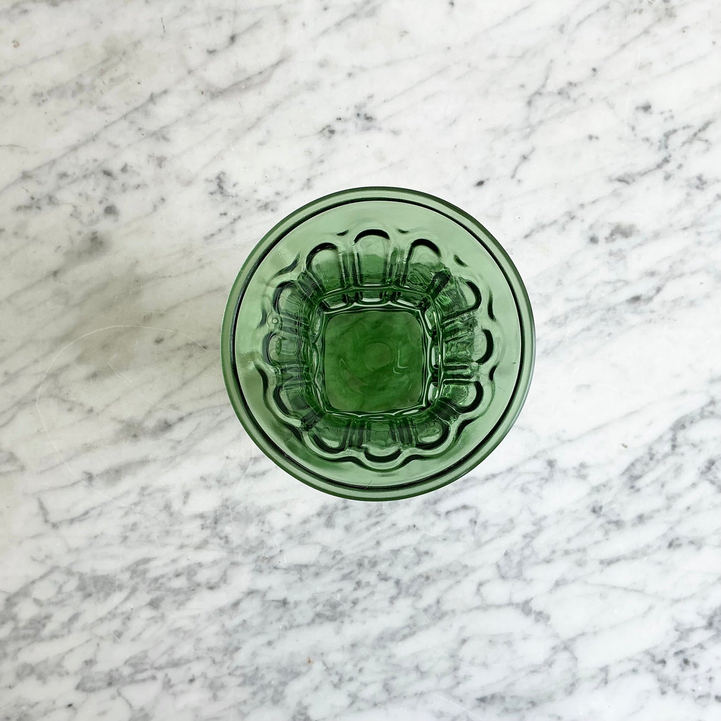 Vintage Emerald Green Glass Flower Vase