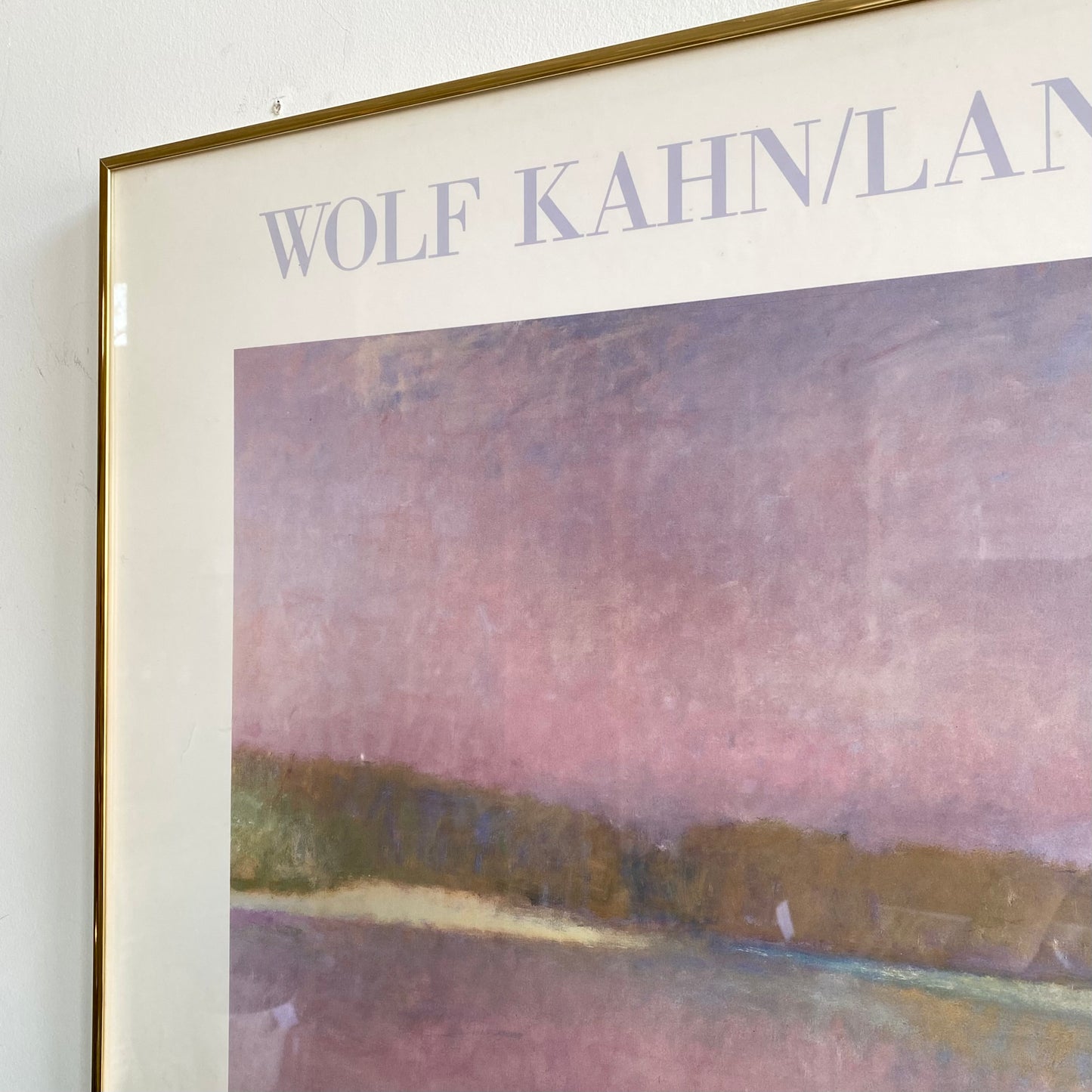 Vintage Framed Wolf Kahn Exhibition Poster (1983)