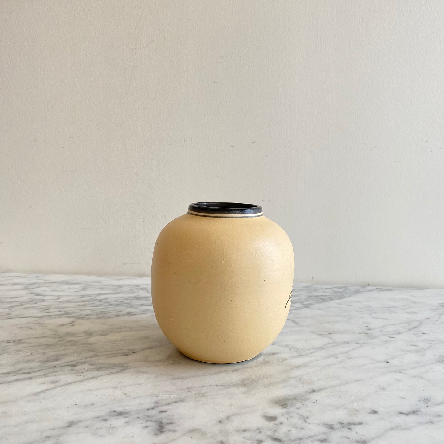 Vintage Japanese Pottery Vase
