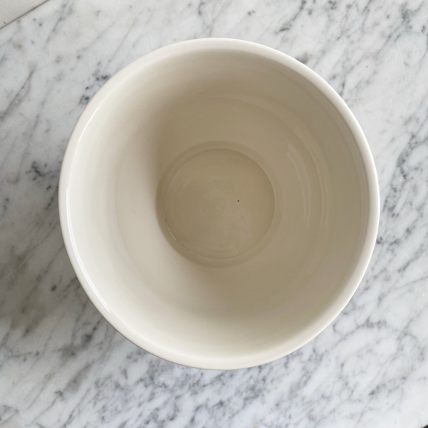 Found Elegant White Ceramic Planter