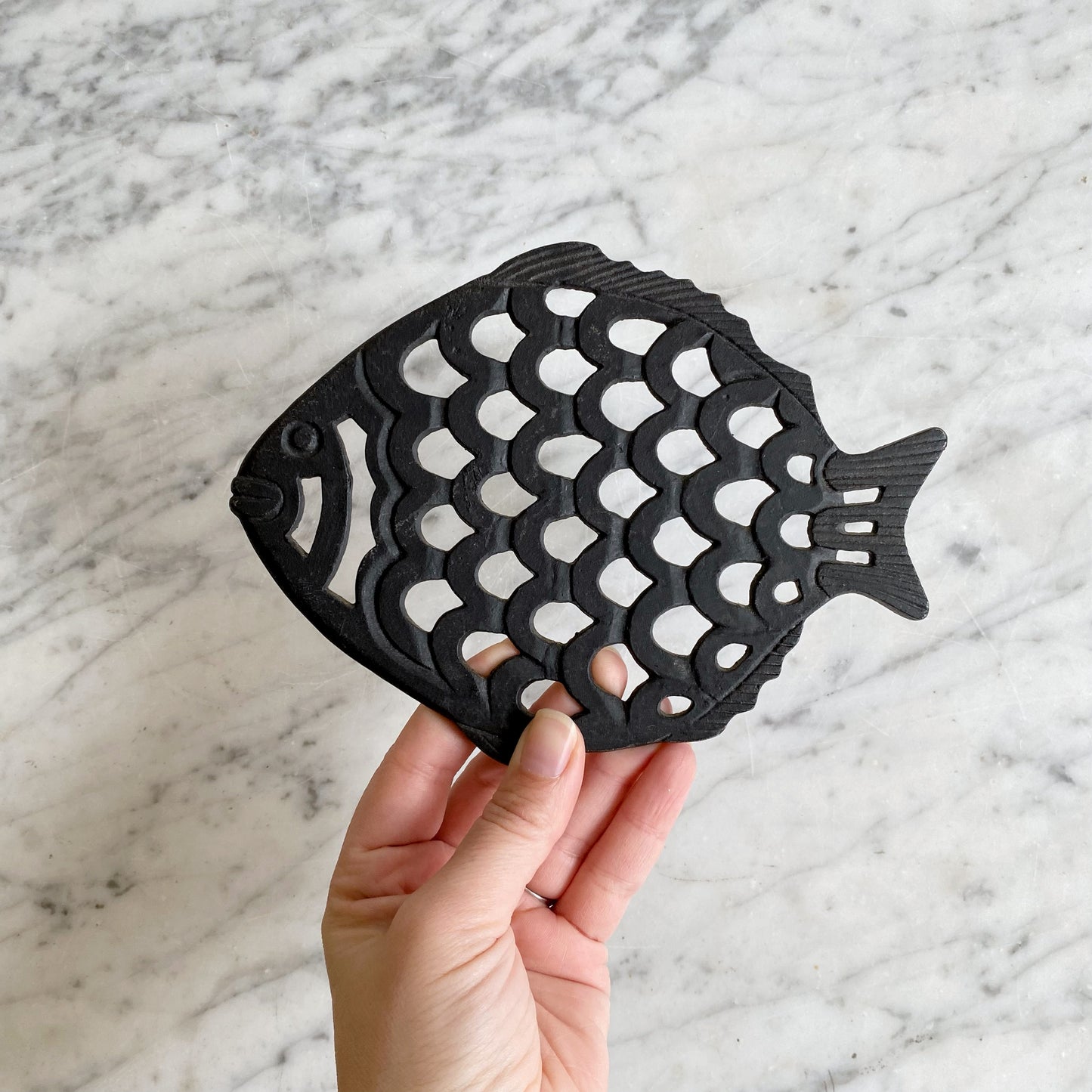 Vintage Iron Fish Trivet