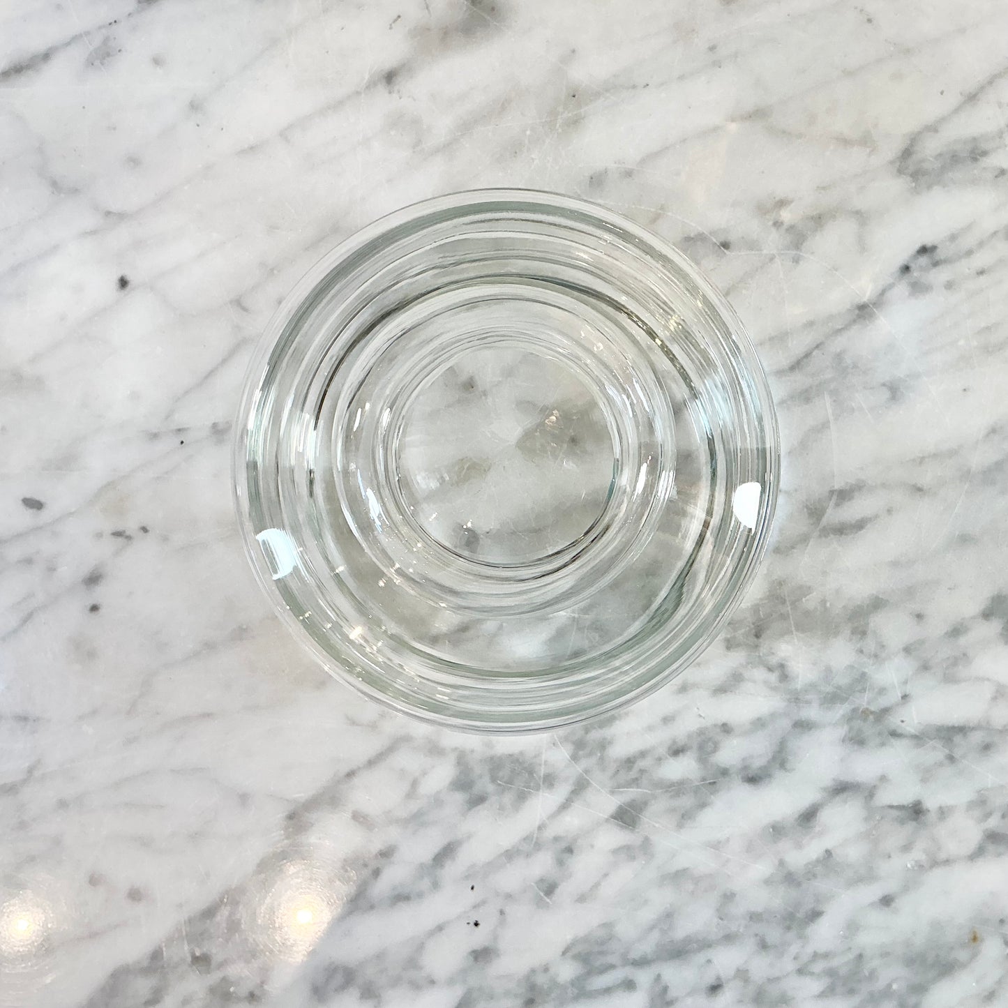 Vintage Glass Container with Lid