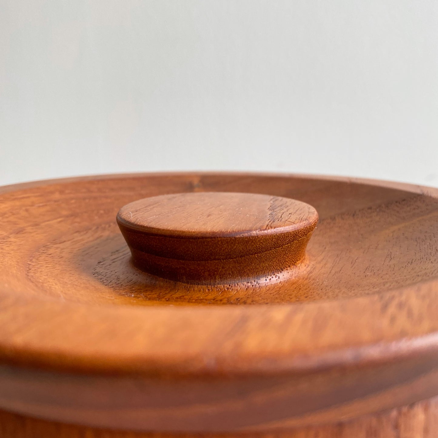 Set of 4 Vintage Mid-Century Teak Kitchen Containers