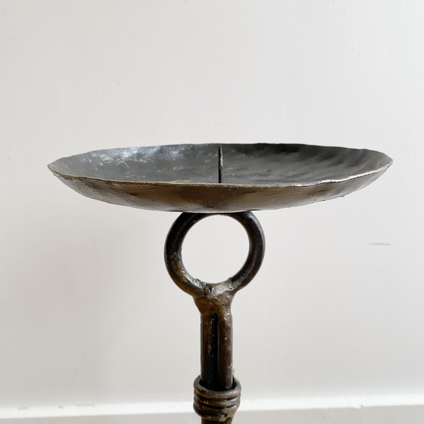 XXL Found Iron Candle Stand, 25"