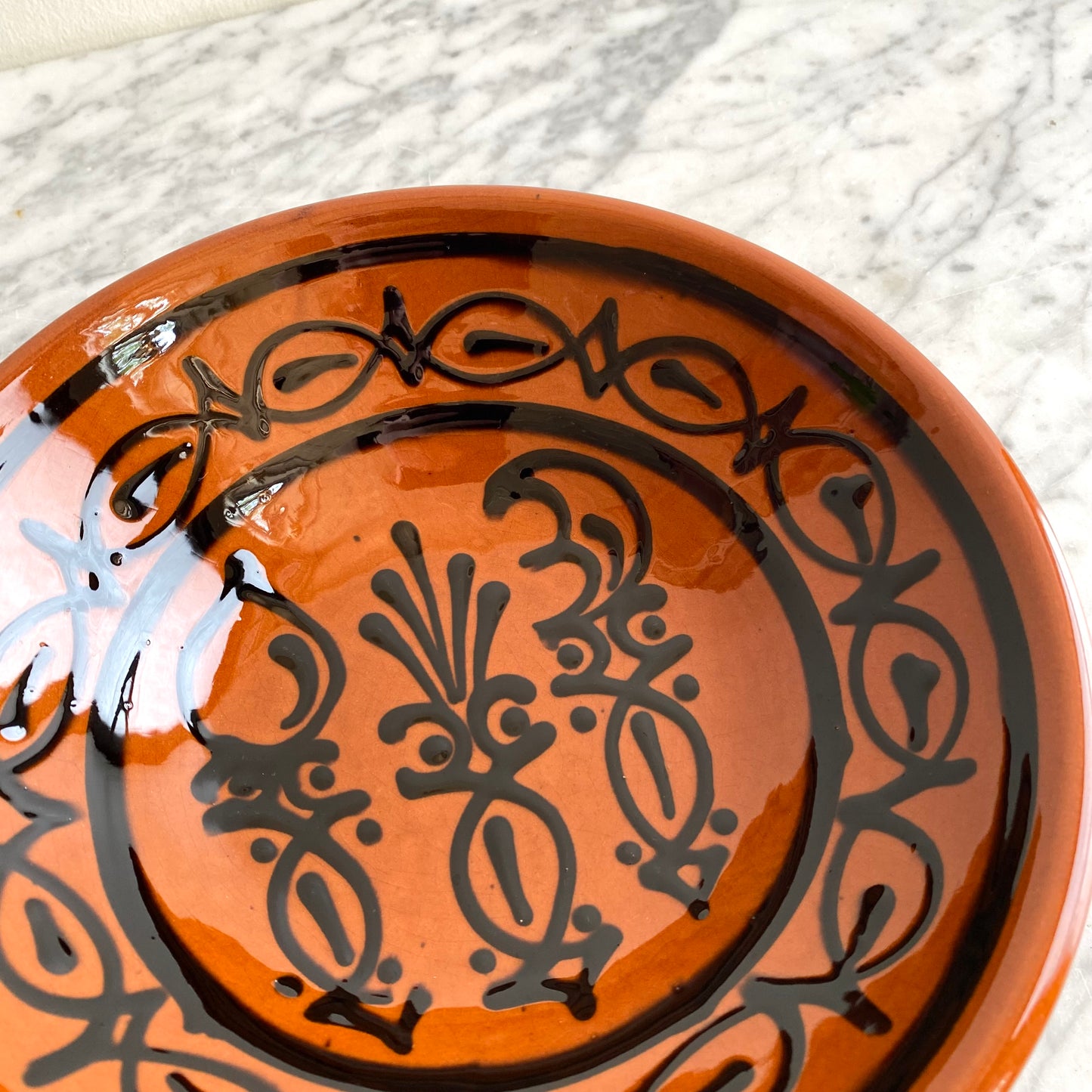 Vintage Hungarian Folk Art Bowl, 8.5"