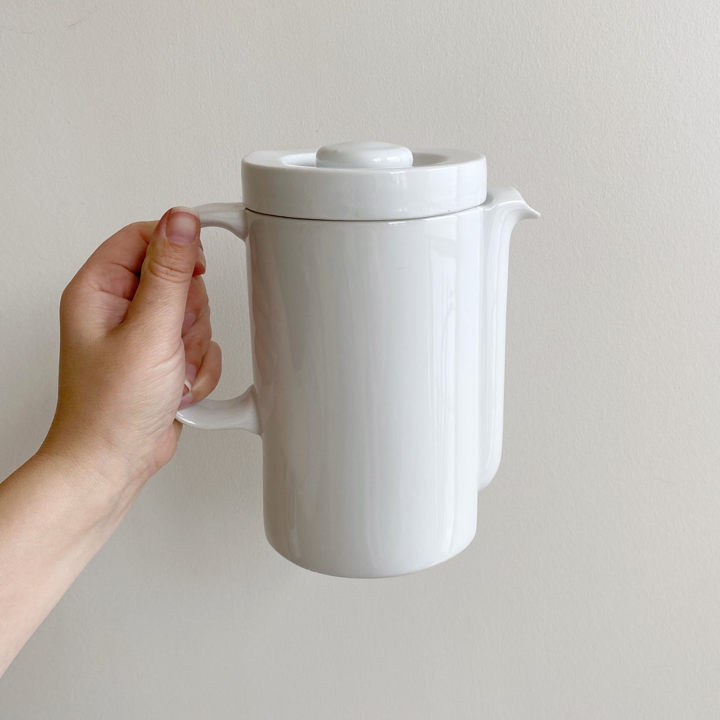 Vintage Minimalist Modern Porcelain Pitcher