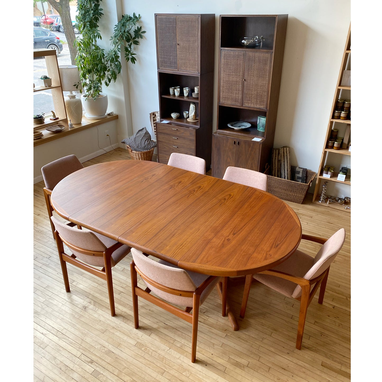 S/6 Teak Danish Modern Dining Chairs by Kai Kristiansen, produced by KS Mobler