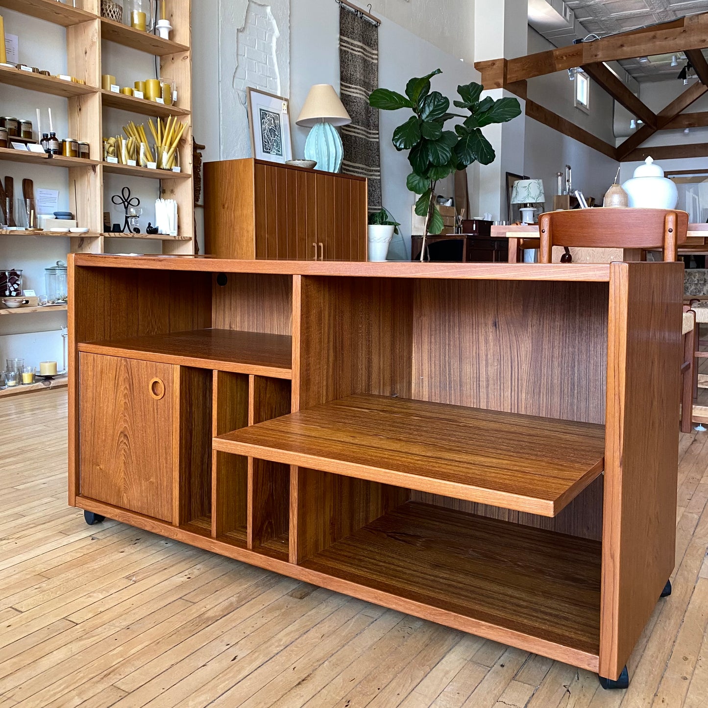 Vintage Teak Media Cabinet