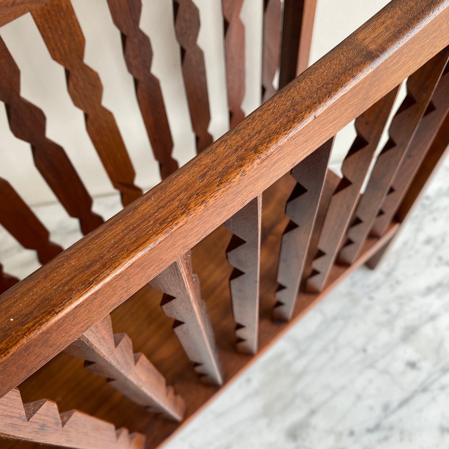 1960's Walnut Magazine Rack, Arthur Umanoff