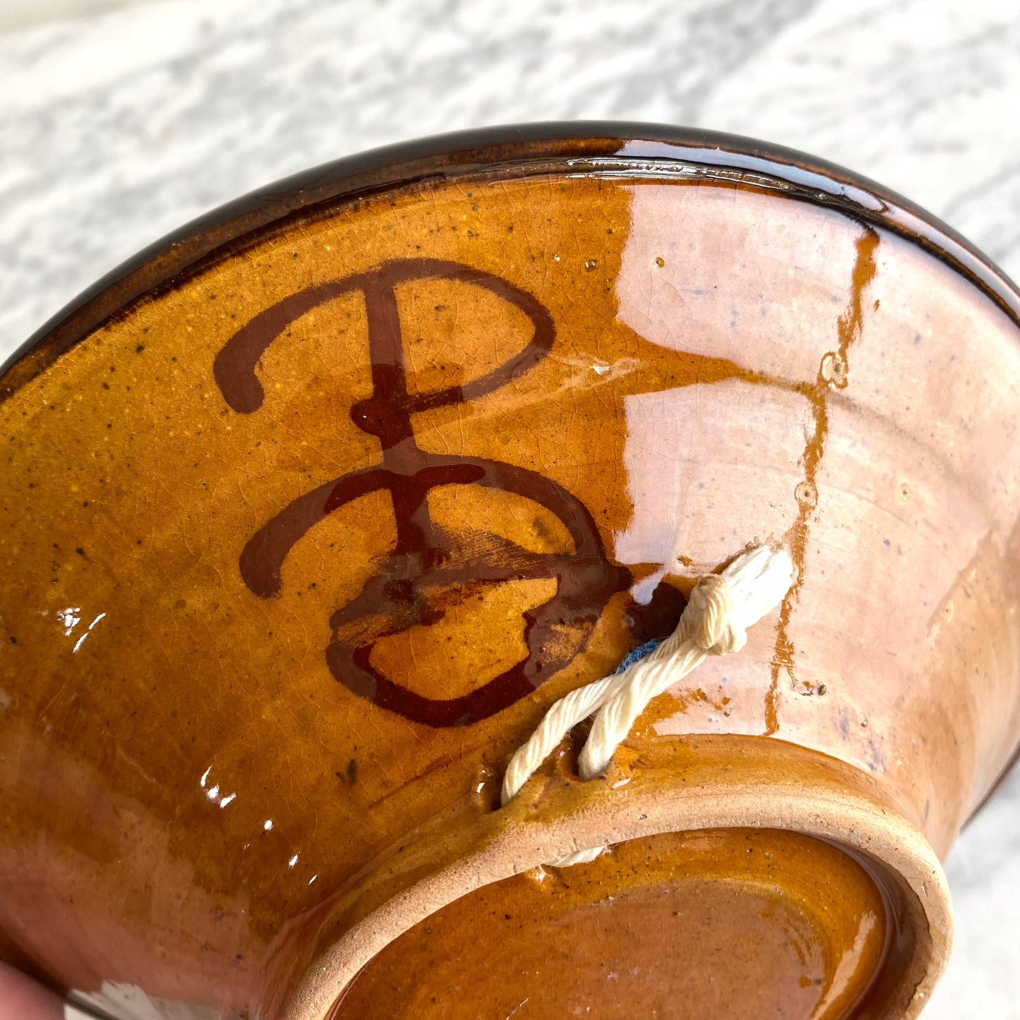 Vintage Hungarian Folk Art Bowl, 8"