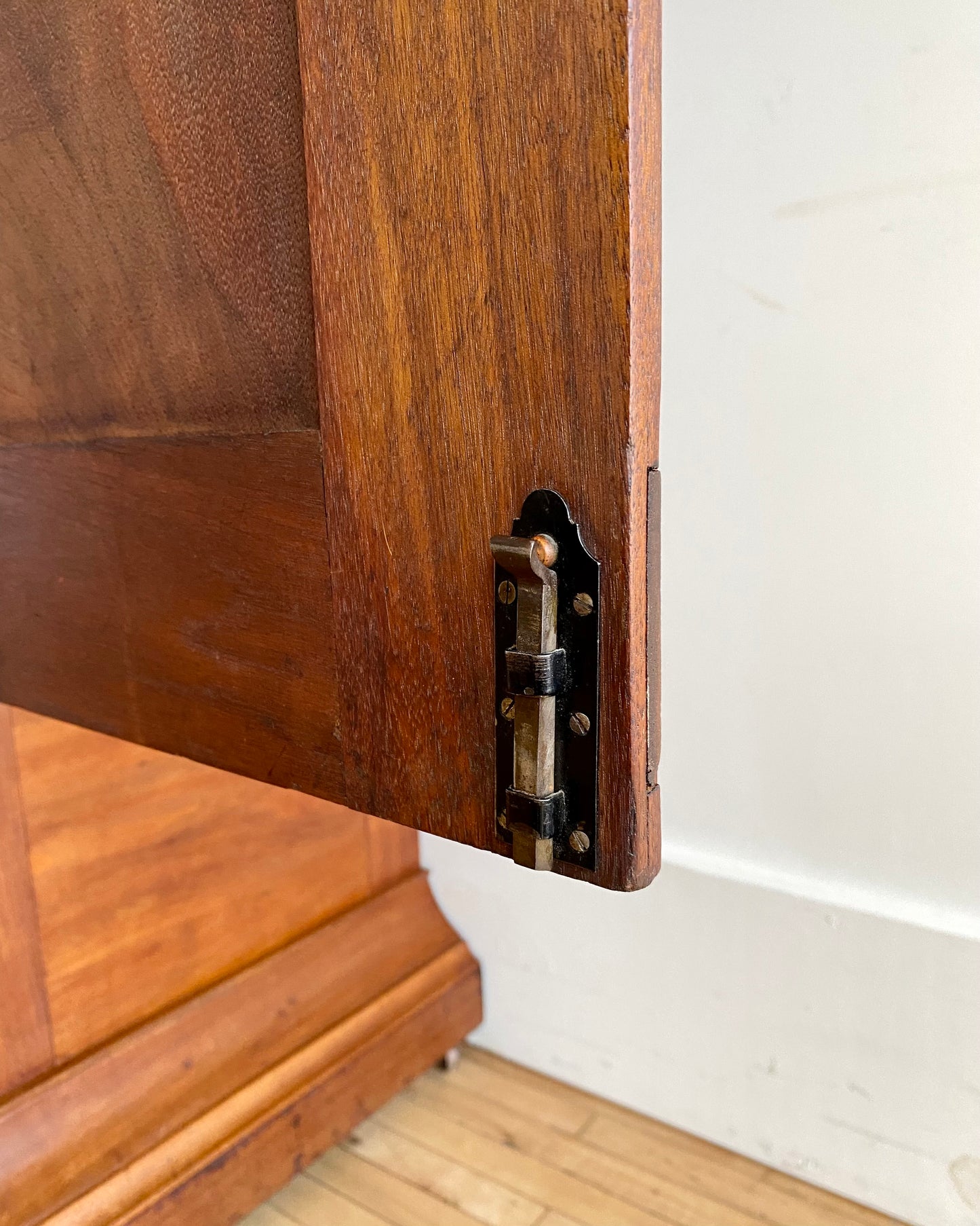 Restored XL Antique Walnut Wardrobe