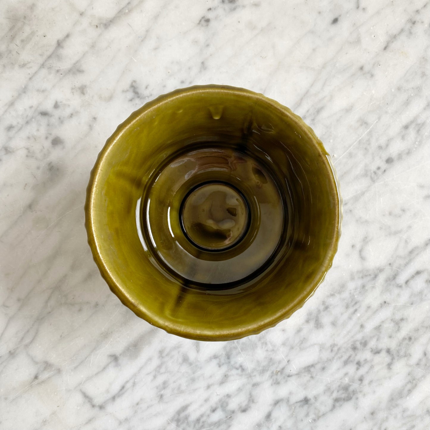 Vintage Ceramic Green Planter