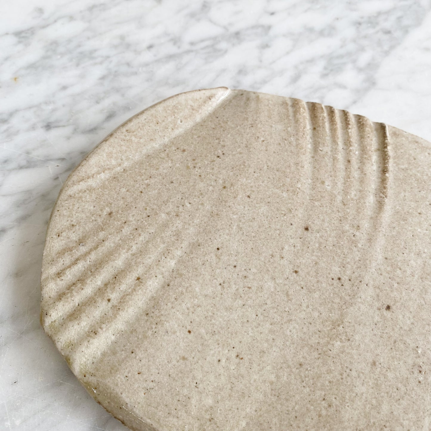 Found Stoneware "Slab" Tray