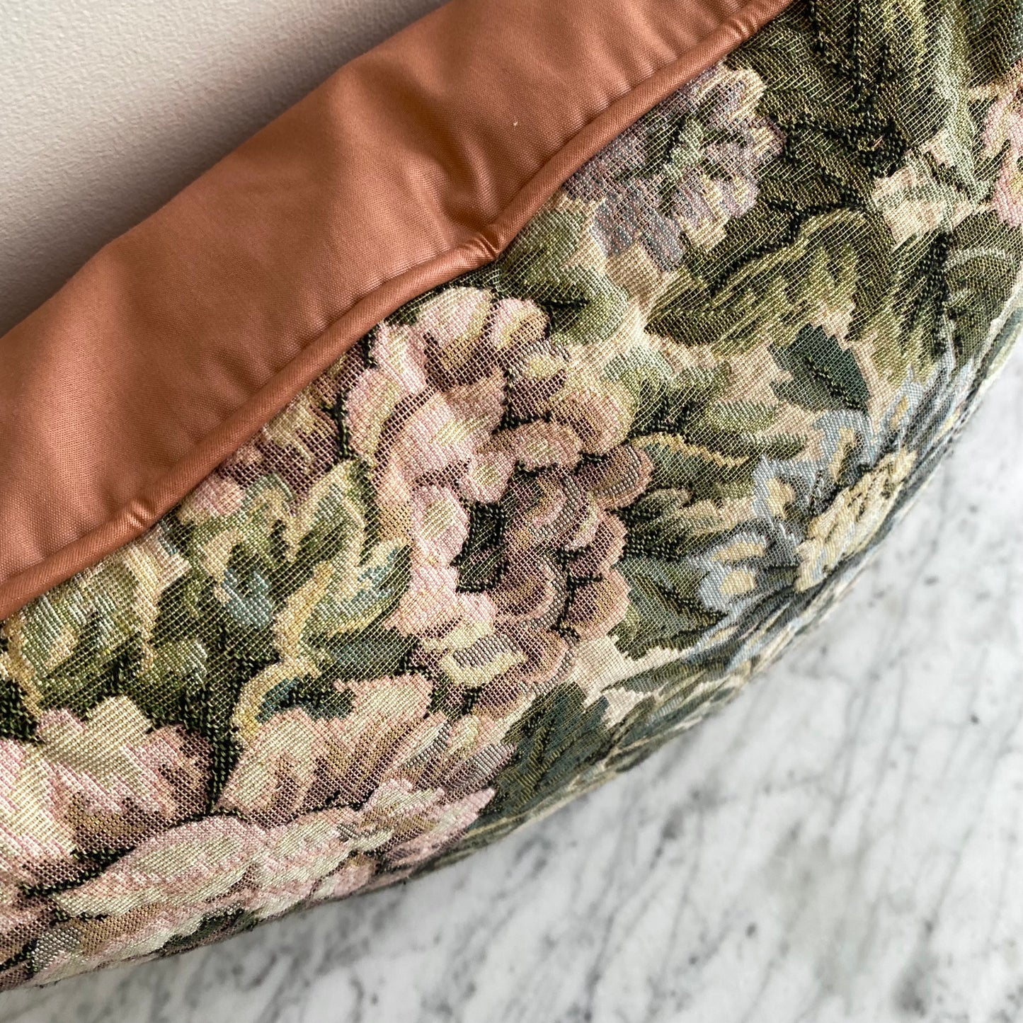 Vintage Floral Tapestry Pillow