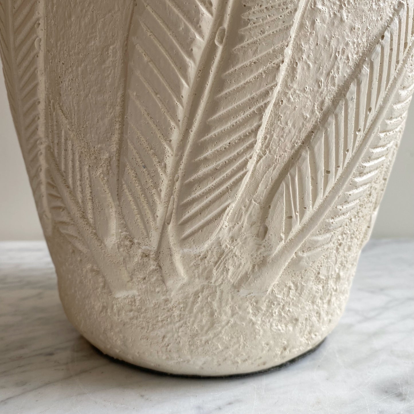 Vintage Plaster Palm Leaf Table Lamp (Single)