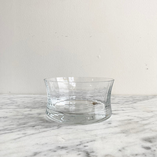Vintage Ripple Glass Bowl, Poland