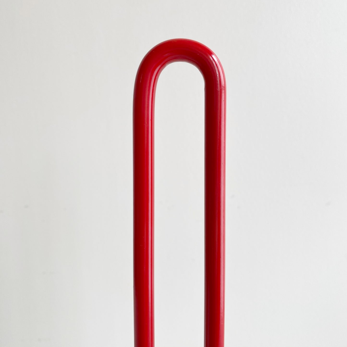 Found Red Metal Paper Towel Holder