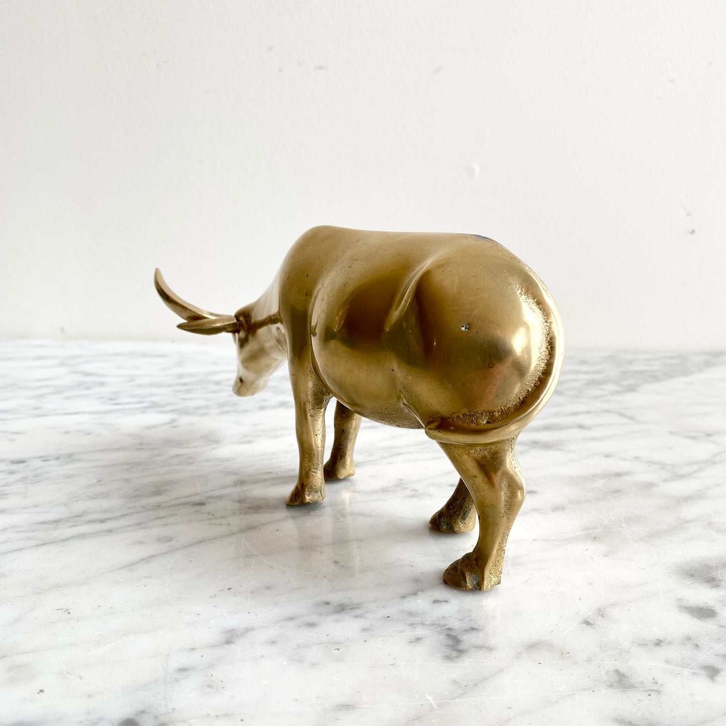 Vintage Brass Bull, 6.75"