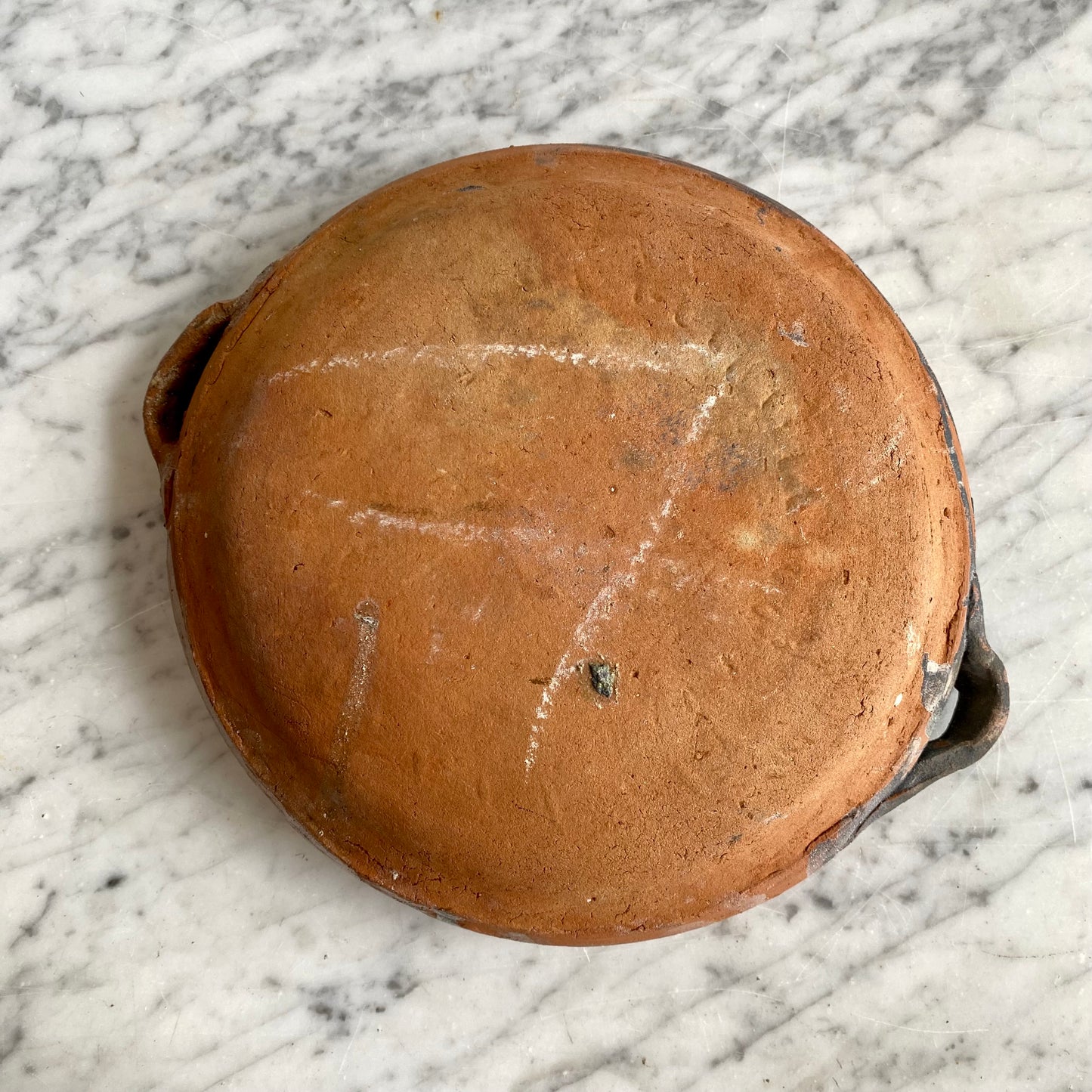 Vintage Clay Bowl with Handles, Choose Size