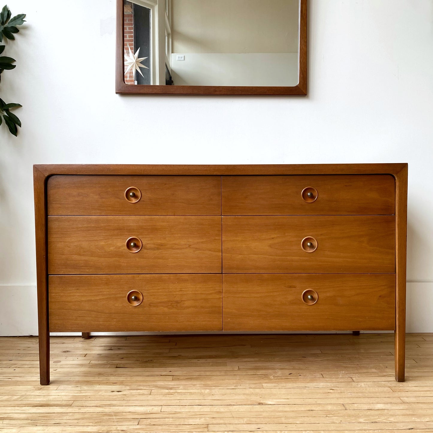 MCM Drexel "Counterpoint" 6-drawer Dresser + Mirror (Circa 1956)