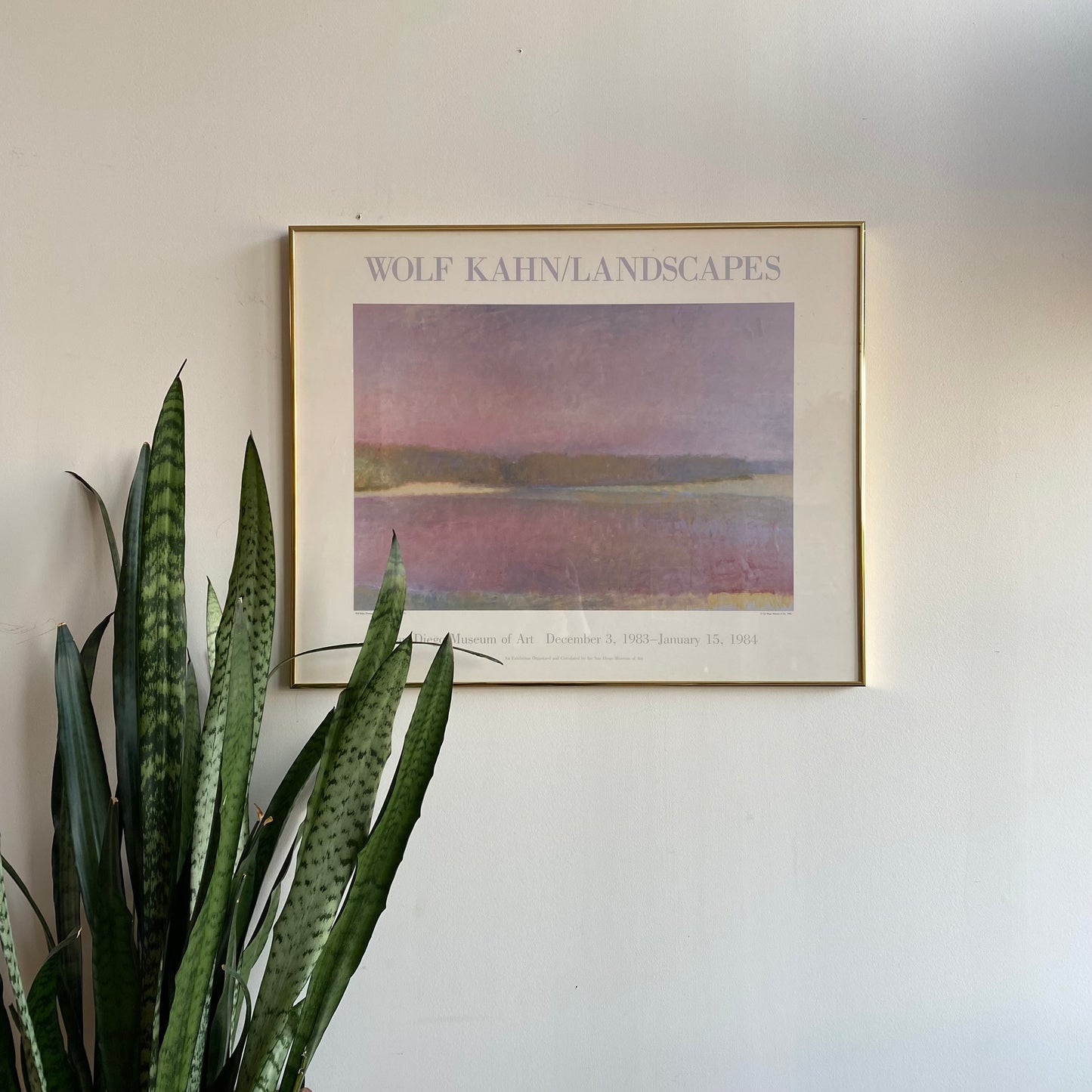 Vintage Framed Wolf Kahn Exhibition Poster (1983)